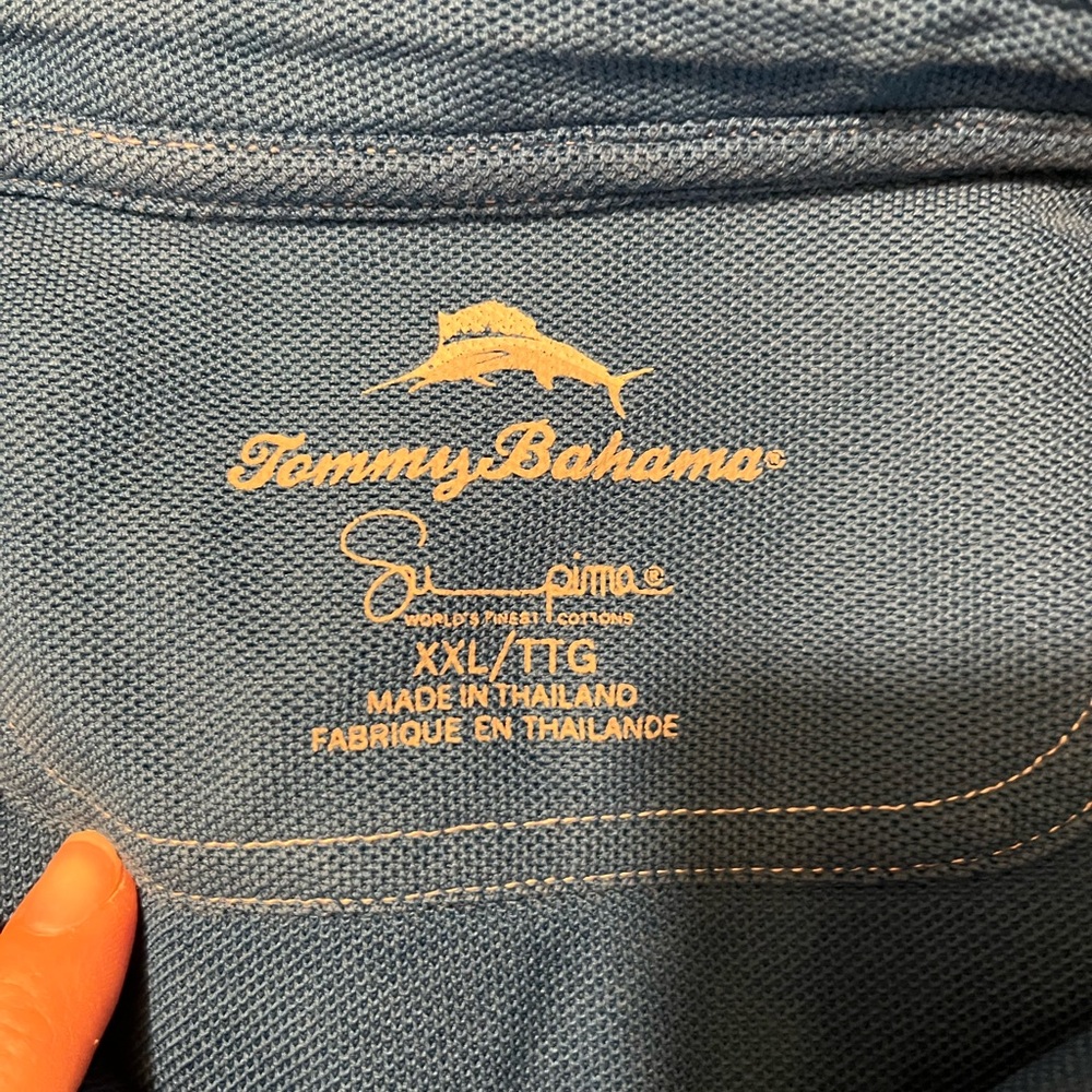 Blue Tommy Bahama Polo shirt size 2xl - Picture 10 of 12